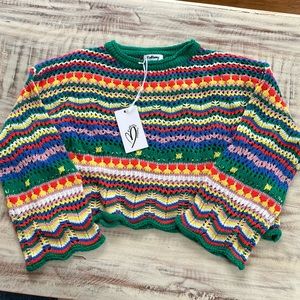 Redberry | Sweaters | Nwt Redberry Crochet Sweater | Poshmark